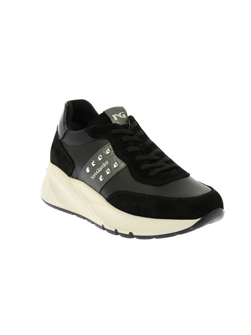 sneakers da donna in pelle nera NERO GIARDINI | I411520D100